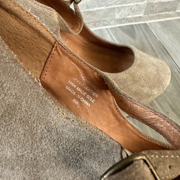 Jeffrey Campbell Nightwalker Platform Shoes- Light Brown Suede- Size 6 - Picture 10 of 12